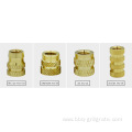 Female Brass Threaded Knurled Insert Embedment Nuts